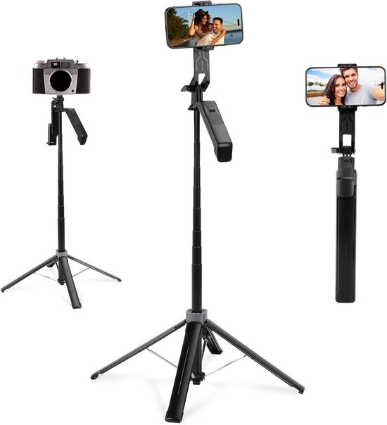PARENCE.- Universeel verstelbaar ministatief voor smartphone en camera