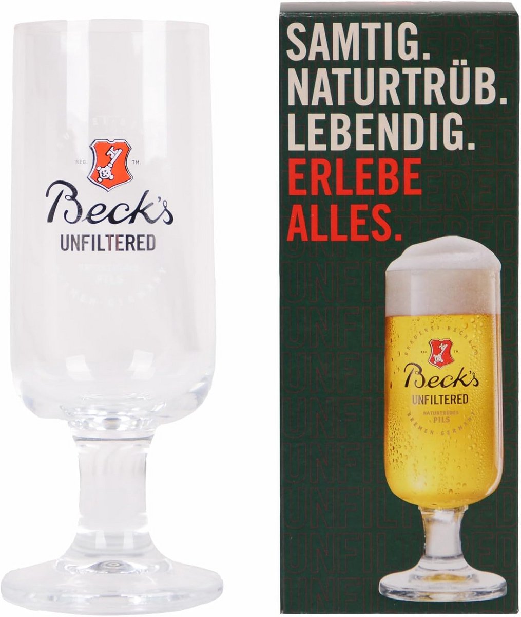 Set van 10 Pilsglazen 0.3L Bierglazen met Steel - Tijdloos Uniek Ontwerp