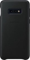 Samsung lederen cover - zwart - voor Samsung Galaxy S10e