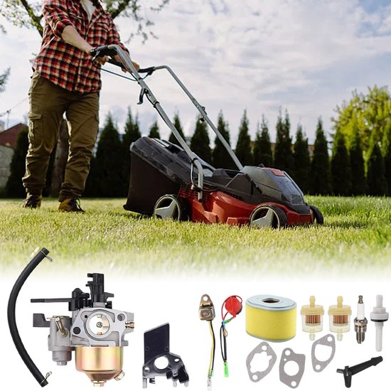 GX160 carburateurset geschikt voor Honda GX200 GX168 GX140 GX120 5,5 pk 6,5 pk motor WP30X waterpomp hogedrukreiniger carburateur, met montagepakkingen van Merkloos	 — afbeelding 3