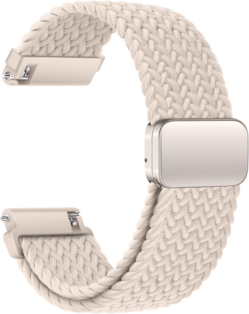 Nylon armband met magneetsluiting 20mm 22mm voor smartwatches en horloges