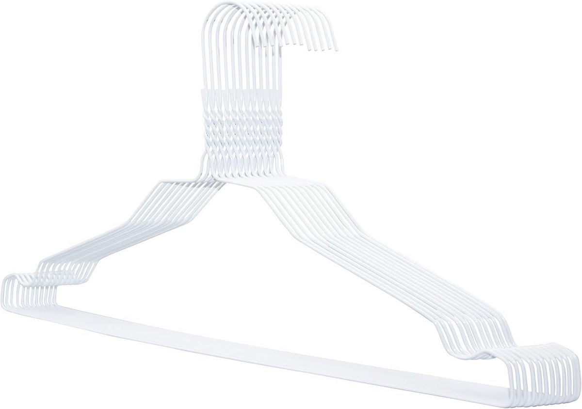 Ruimtebesparende Metalen Kleerhangers - Set van 100 - Ideaal voor Kleding