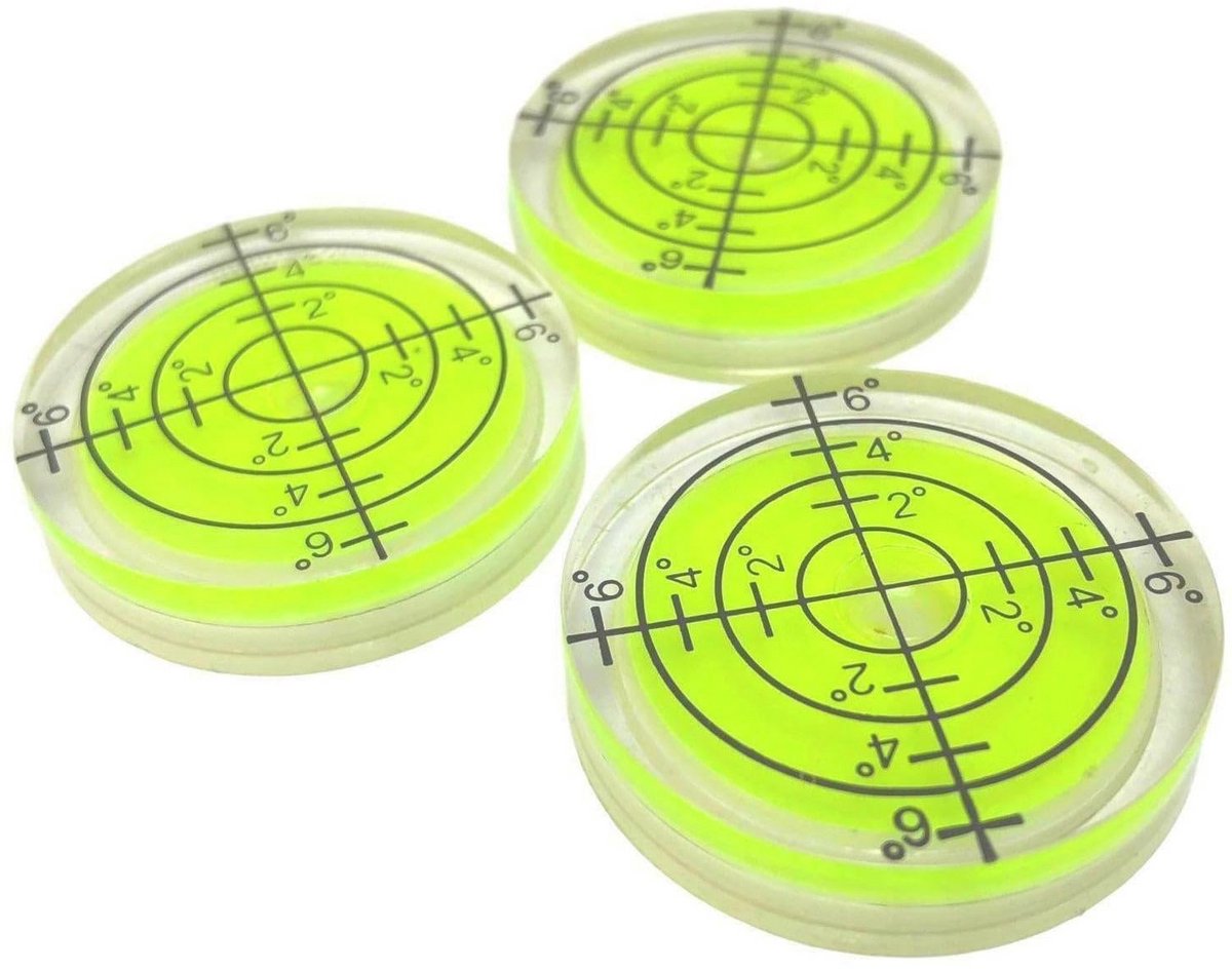 Precisiewaterpas 3 x 32 mm met luchtbellen voor Nivelleren