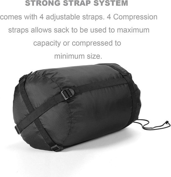 Waterdichte Compressie Stuff Sack 24L/36L/46L voor Slaapzakken en Kleding - Ideaal voor Camping en Reizen — afbeelding 4