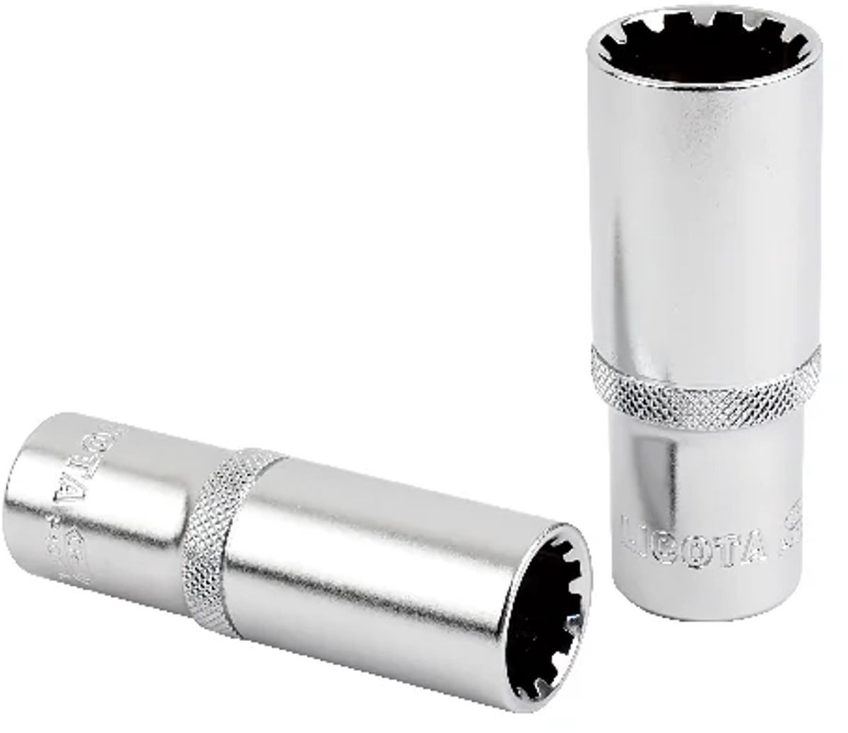 Robuuste 1/2" Vielzahn Dop SW8 - Lange Uitvoering 76mm van Hoogwaardig CrV Staal voor Precisie en Optimalisatie van Schroefwerkzaamheden