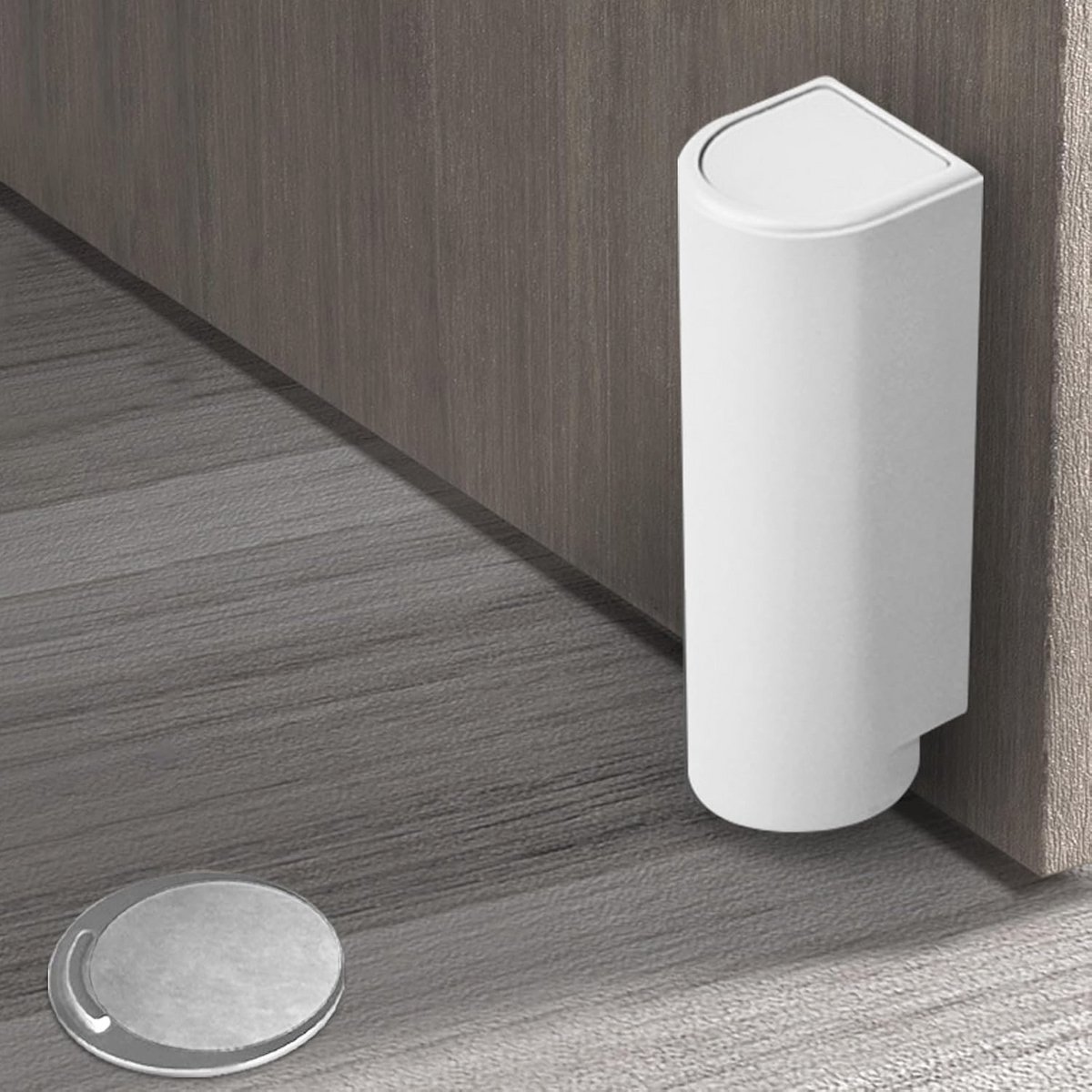 Magnetische Zelfklevende Deurstopper - Innovatieve Vloeroplossing voor Thuis, Winddicht en Zonder Boren