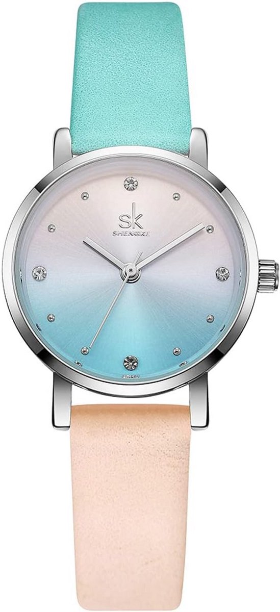 Kinderhorloge Meisjes Leer Armband Analoge Quartz