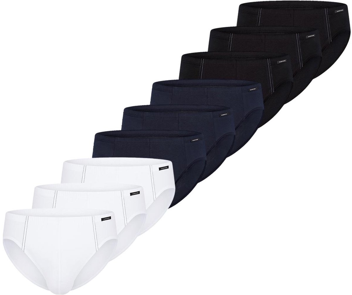 Schiesser Heren slip / onderbroek 9 pack Cotton Essential