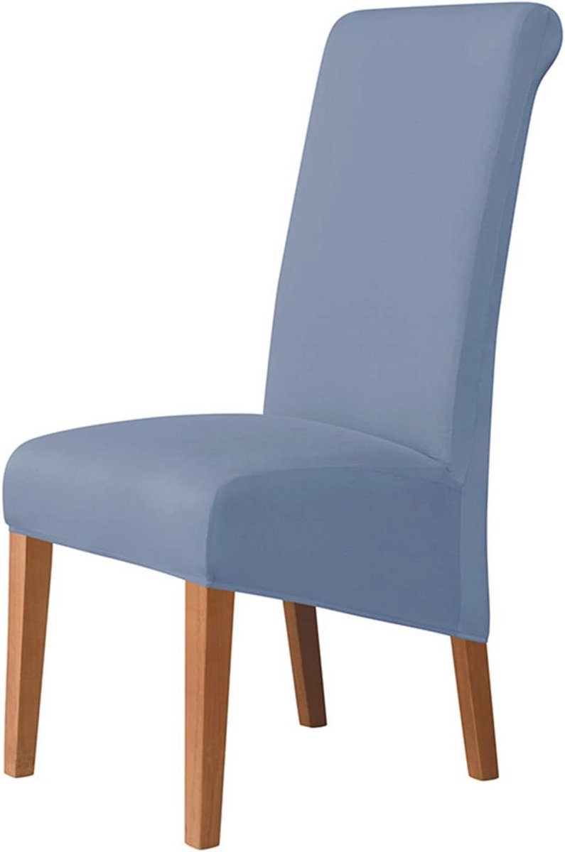 Effen Kleur XL Stoelbeschermer voor Eetkamerstoelen - Afneembare en Wasbare Hoezen
