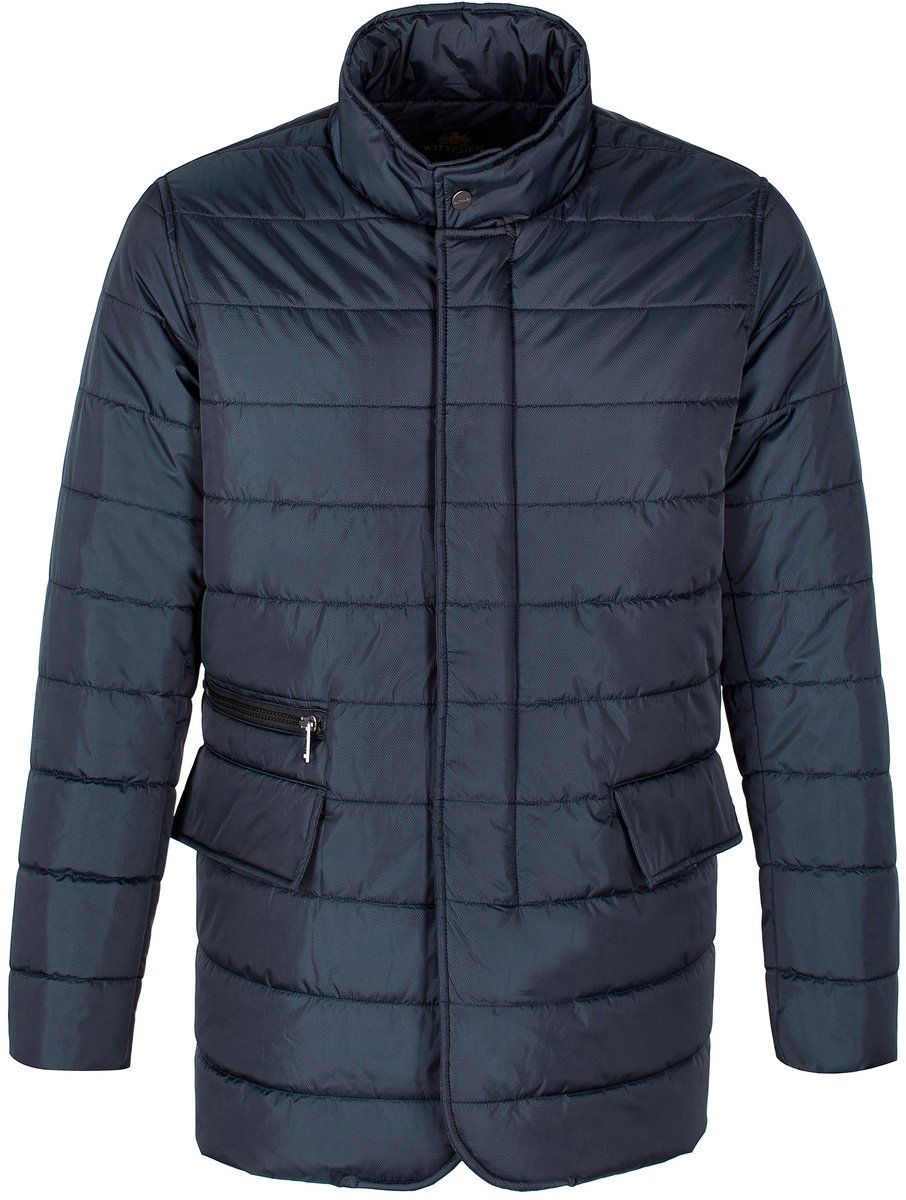 Wittchen Gequilte Nylonjas Marine Elegante Man Komfortabel Blauw
