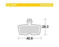 Moto-master 731355 Gesinterde Remblokken Transparant