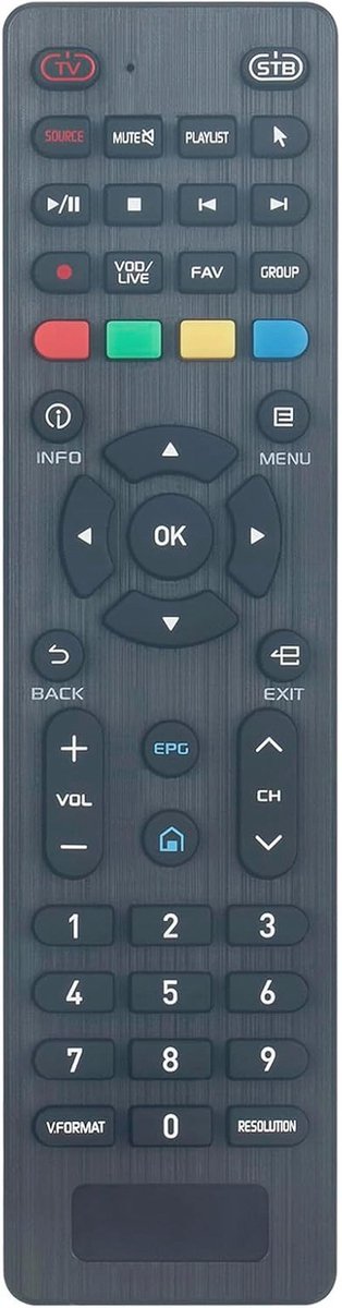Afstandsbediening Vervanging voor 4K Android IPTV Receiver