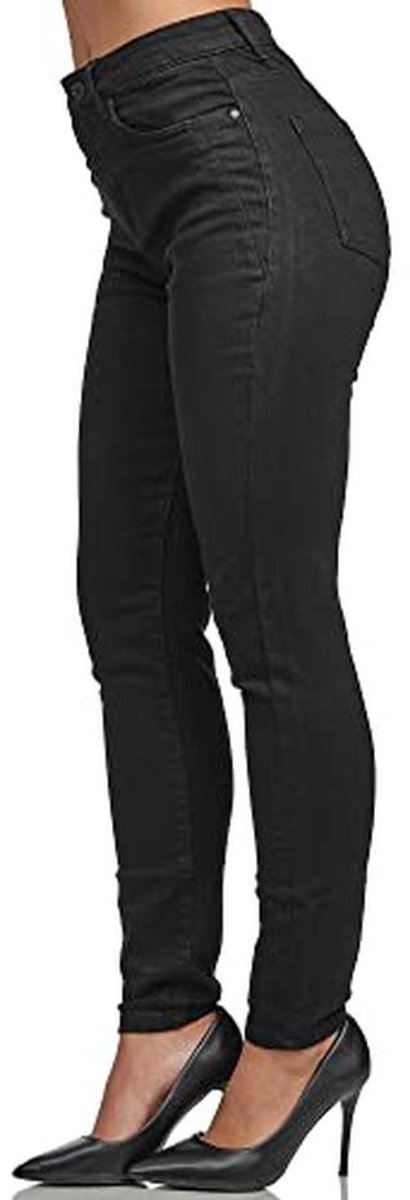 Dames Hoge Taille Skinny Jeans - Slim Fit Stretchbroek in Denim