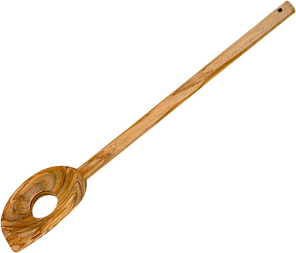 Kooklepel van Olijfhout met Gat - 30 cm