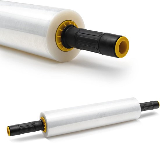 6 Rollen Stretchfolie 500 mm x 300 m schwarz 23 µ günstig kaufen