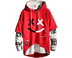 Heren Techwear Hip Hop Hoodie - Japanse Streetwear Patchwork Urban Jumper