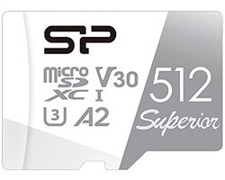 Micro SDXC Kaart 512GB UHS-I (U3), V30 4K A2 met Adapter - Razendsnelle Gegevensopslag