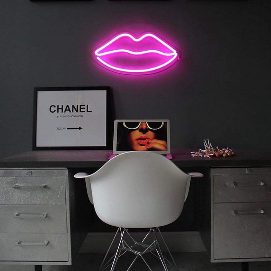 Neon Licht 3D Muur Decoratie Lamp - LED Verlichting voor Slaapkamer en Feestdecoratie — afbeelding 3