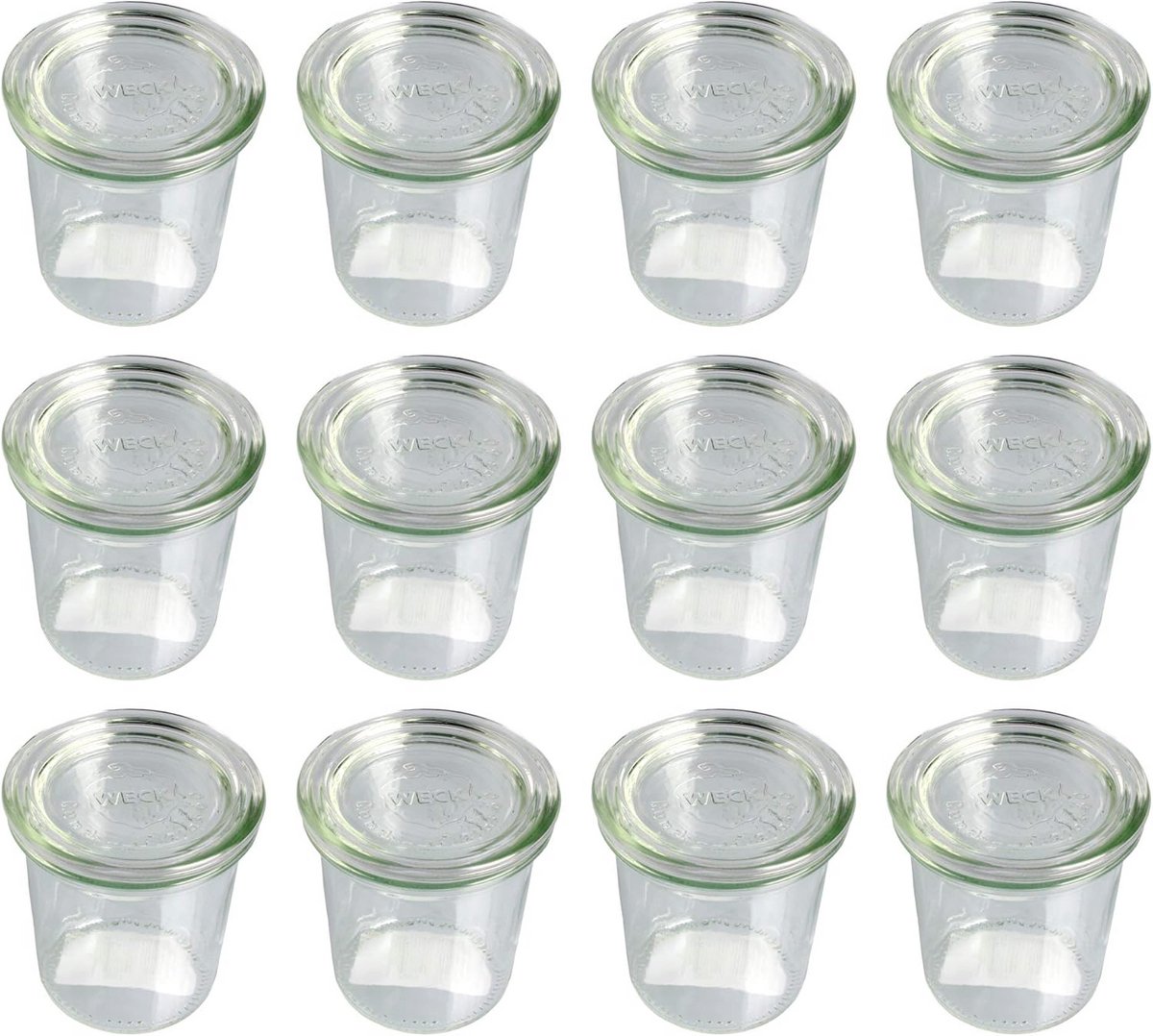 Mini Tumbler Vormige Bril met Deksel - 12 Stuks - 140 ml