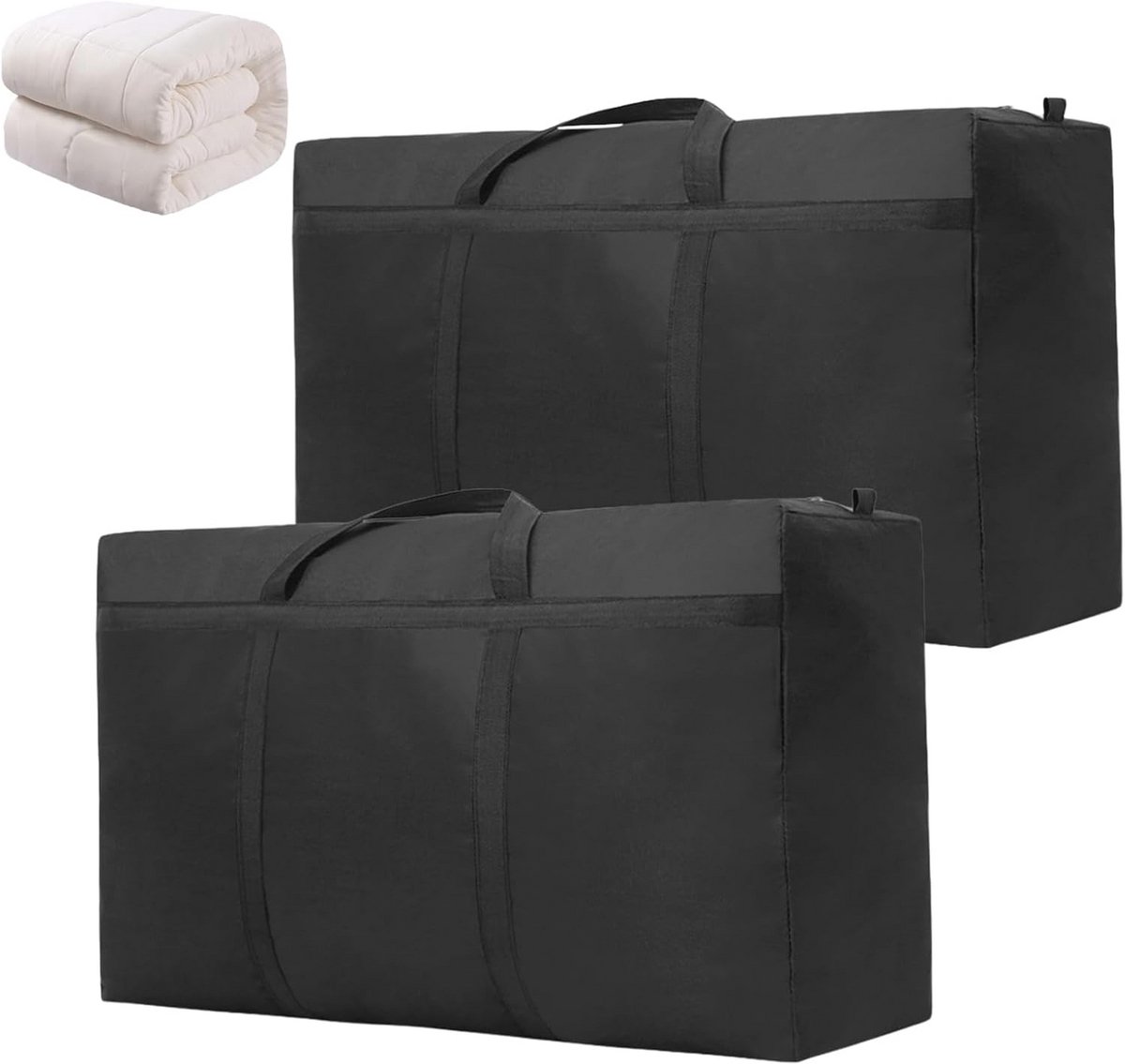 Opbergtas 2 stuks 180L - Sterke Oxford Opbergtassen met Ritssluiting en Handvat