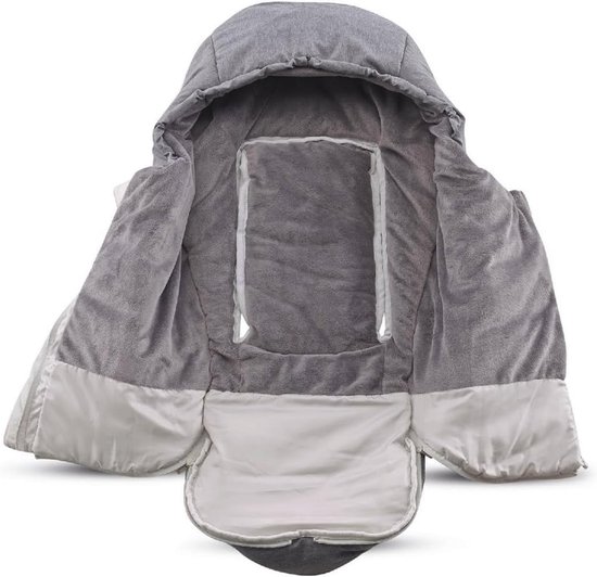 Wintervoetenzak voor kinderwagens en autostoelen - Marineblauw — afbeelding 5