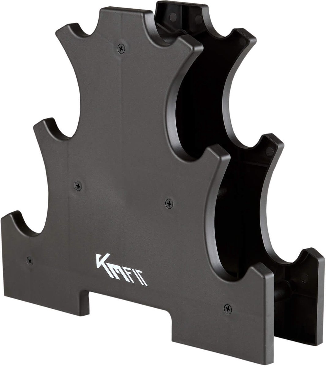 KM-Fit halterset 12 kg | Neopreen dumbbells 1–3 kg met standaard | Home Gym – foto 6