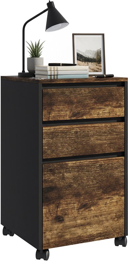 Bloc de tiroirs de bureau - 70x40x40 cm - industriel
