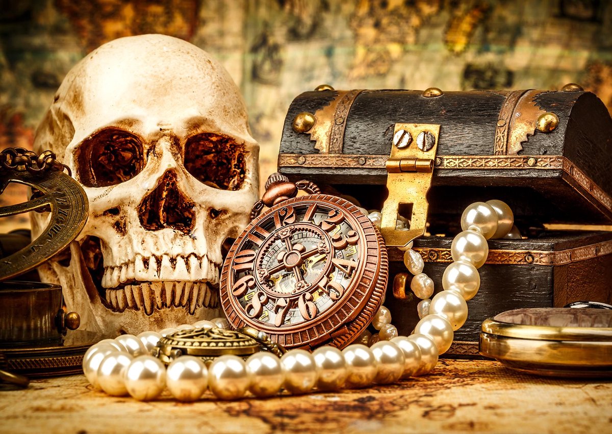 Enjoy Puzzle legpuzzel Pirates Captain's Desk - 1000 stukjes puzzel.