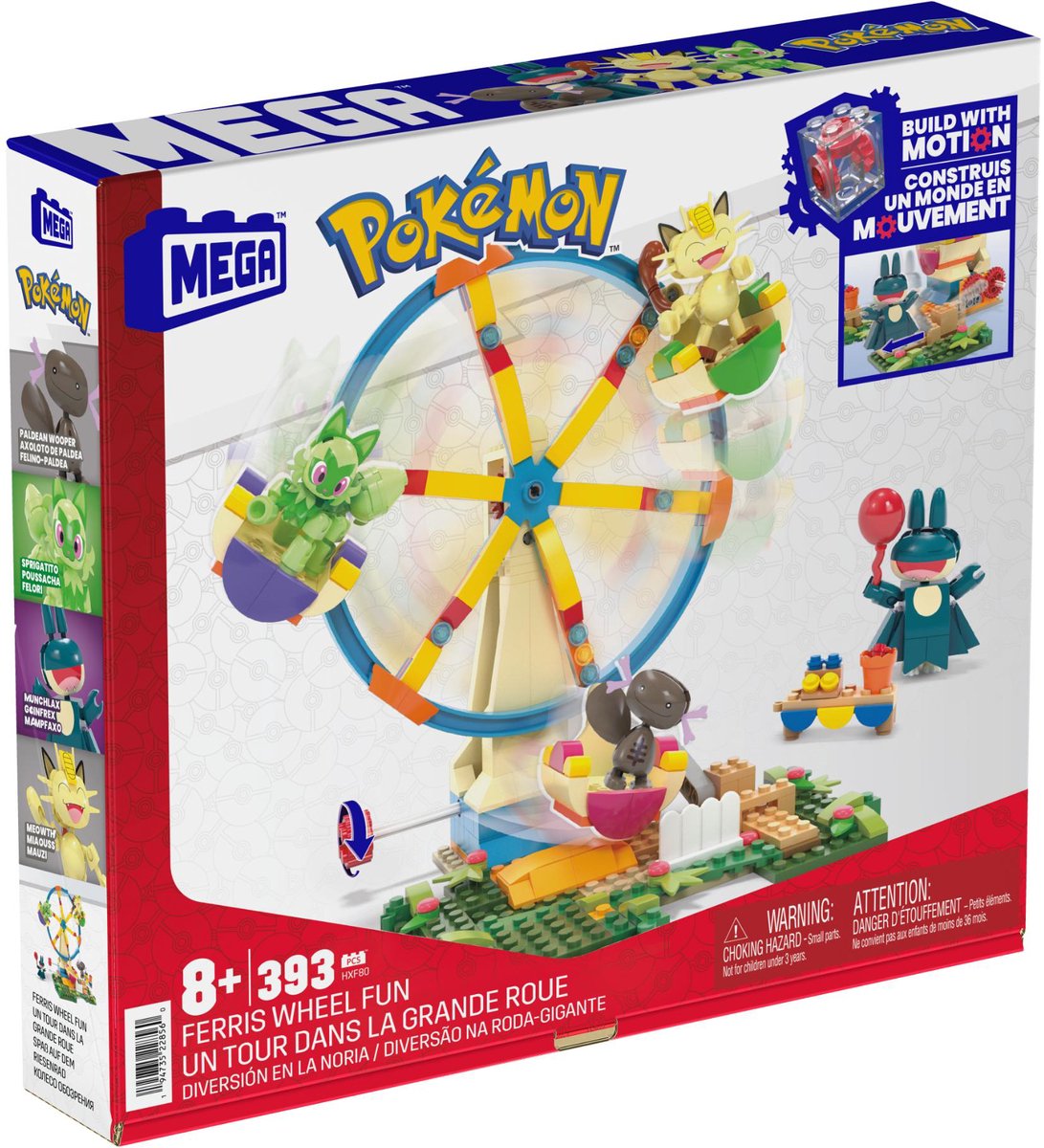 Fisher Price Mega Construx Pokemon Avontuur Reuzenrad plezier