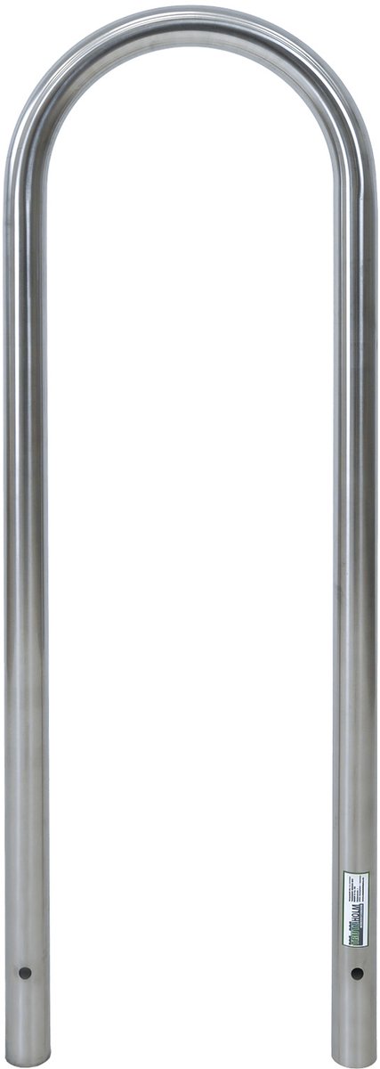 Fietsenrek 115 x 41 cm roestvrij staal Ø 49 mm Beton in fietsstandaard Parker type U