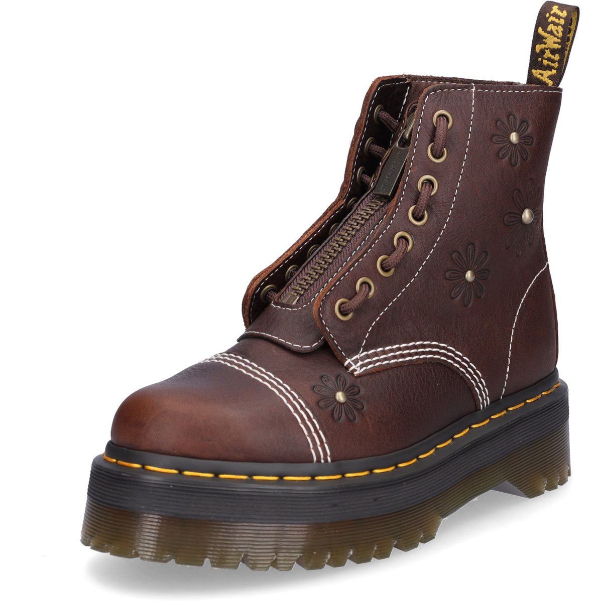 Dr. Martens dames veterlaars Bruin