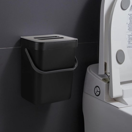 Compostemmer, 6 liter, biologische afvalemmer voor de Keuken, geurdicht