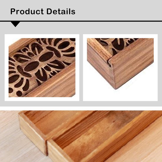 UNICRAFTALE Pennenhouder van walnoothout voor het bureau, bureau, organizer, minimalistische pennenhouder voor schrijfgerei, opslag voor werk, scholieren, leraren, cadeau, 19 x 5 cm