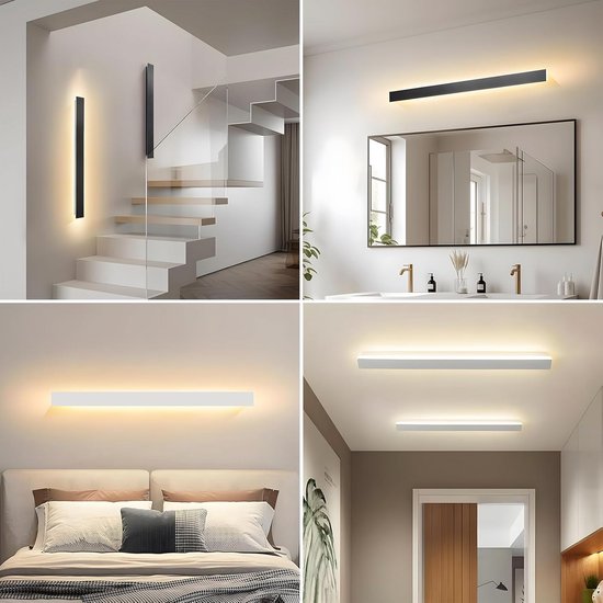 Gekruld LEIDEN lint witte wandlamp - Kauai