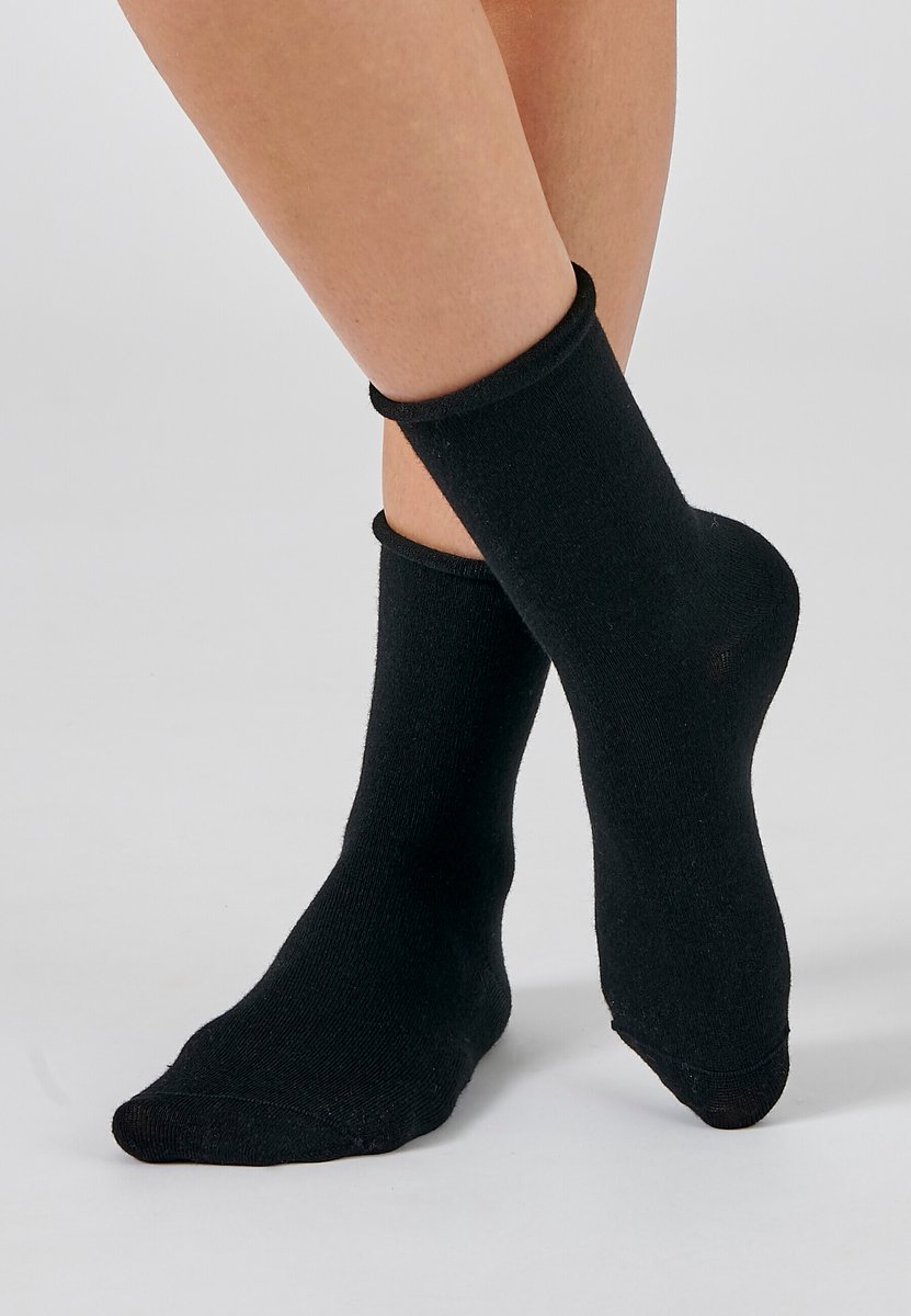 Damart - Set van 2 paar sokken van zijde en Thermolactyl - Dames - Zwart - 39/41