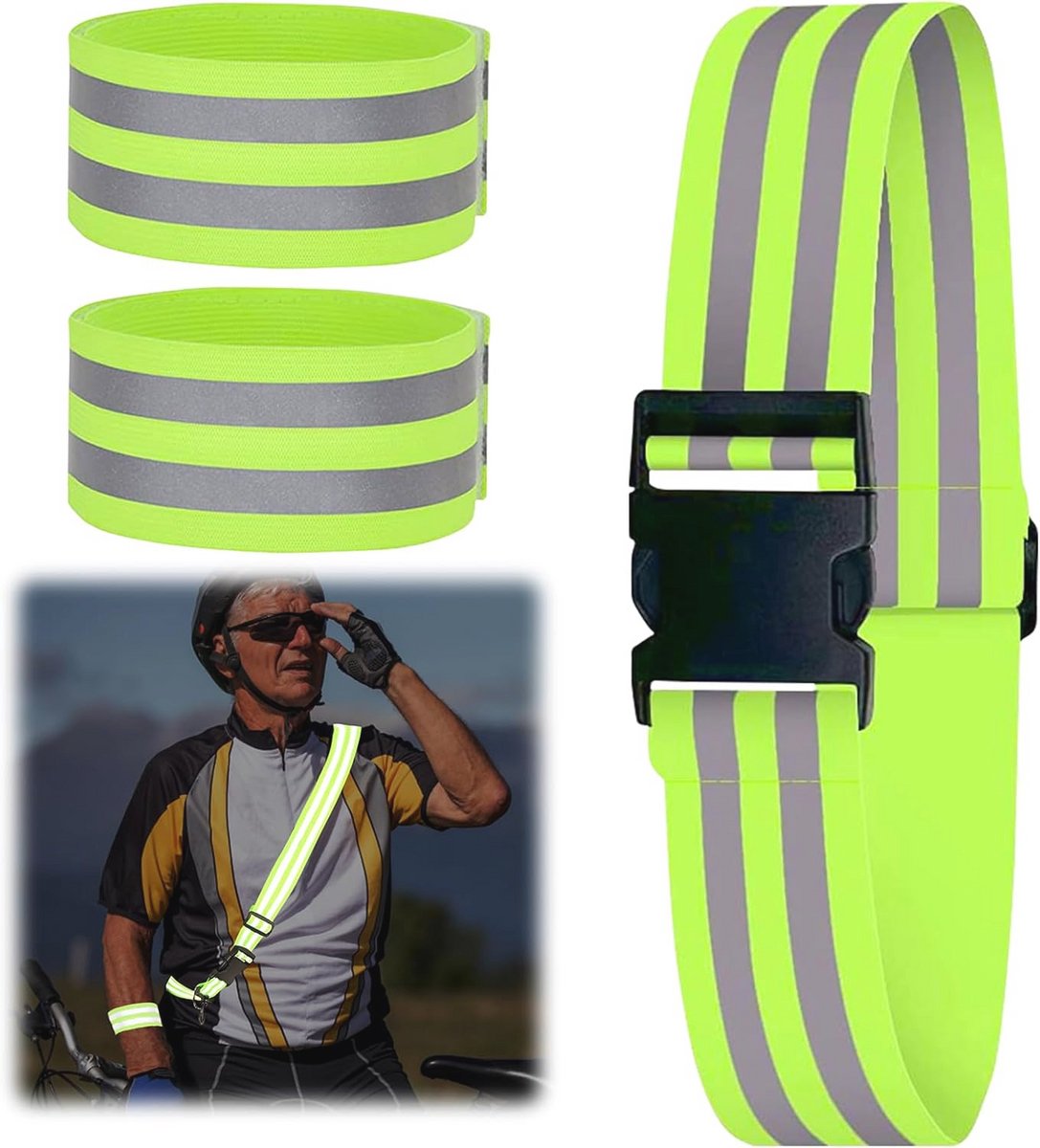 Reflecterende riemen en armbanden voor hardlopers en fietsers - Veiligheid tijdens het sporten