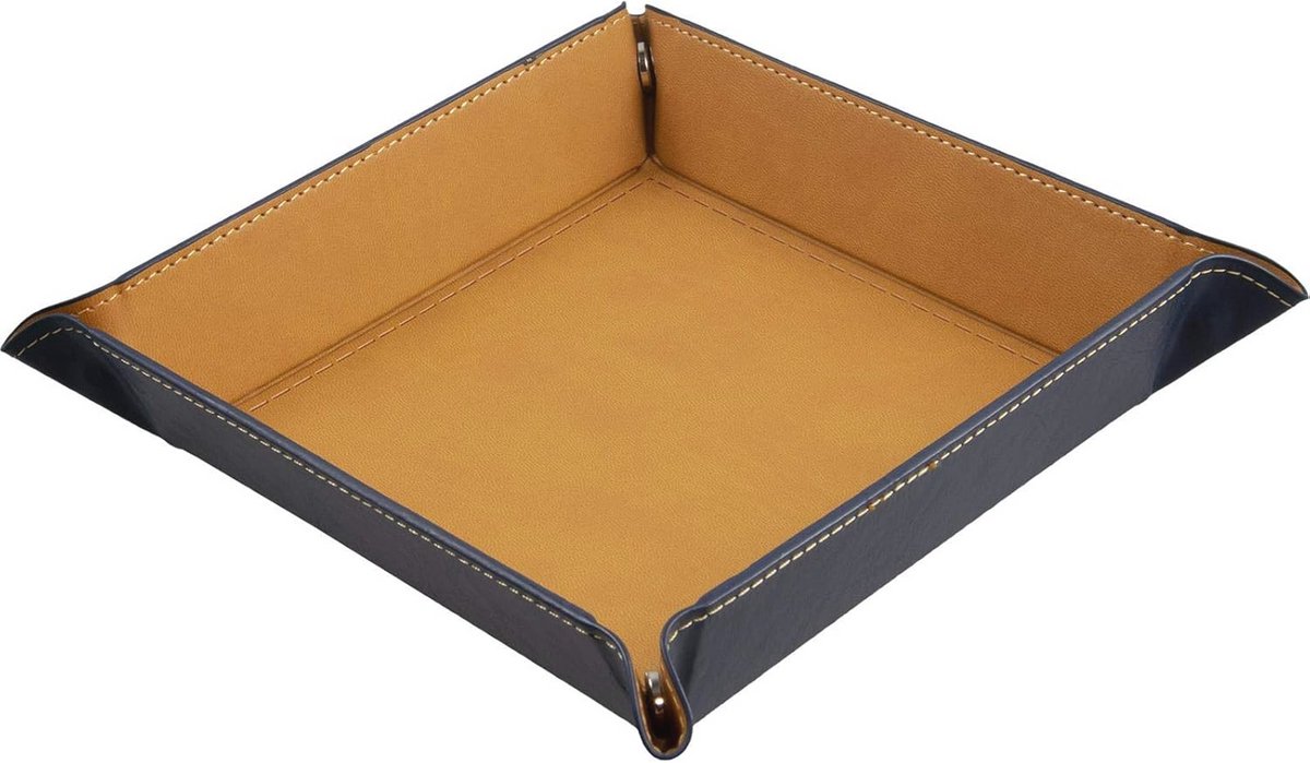 Opvouwbaar kubusblokje van imitatieleer - 22 x 22 cm in verschillende kleuren