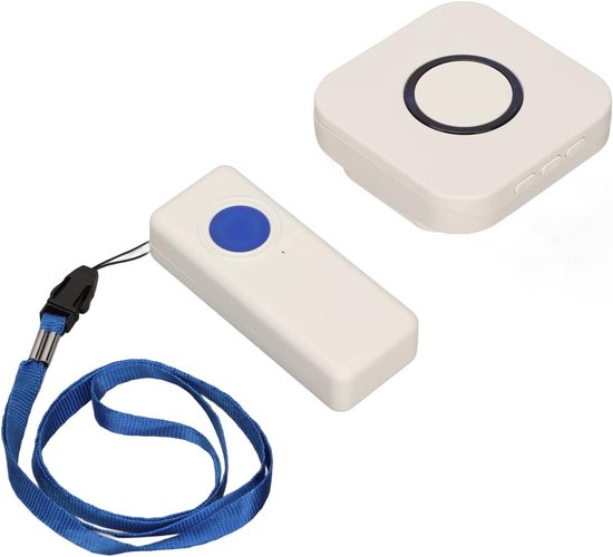 Dailygoody - Caregiver Pager - Draadloos oproepsysteem - IP55 waterdicht - Noodbel en pagerkit - Geschikt voor senioren - Inclusief ontvanger en belkn — afbeelding 3