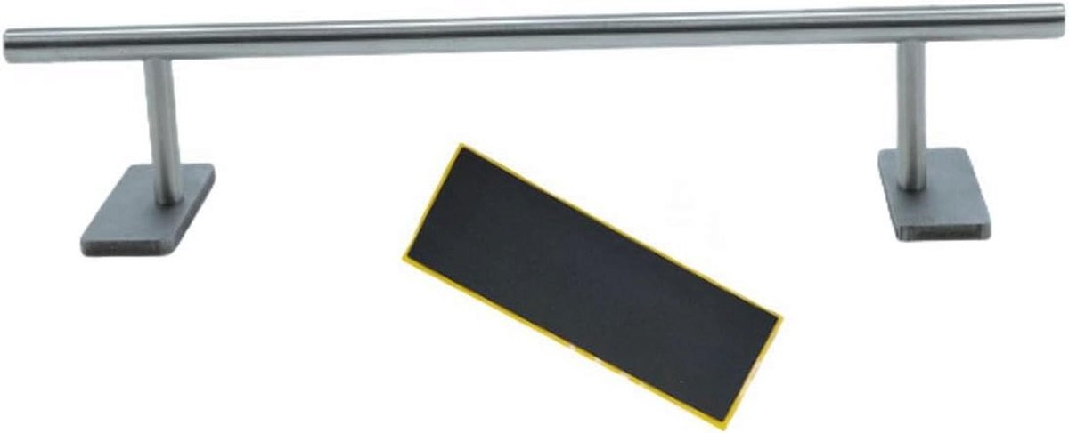 Stainless Steel Obstacle Bar 28 x 5.5 cm - Mini Skateboard Ramp