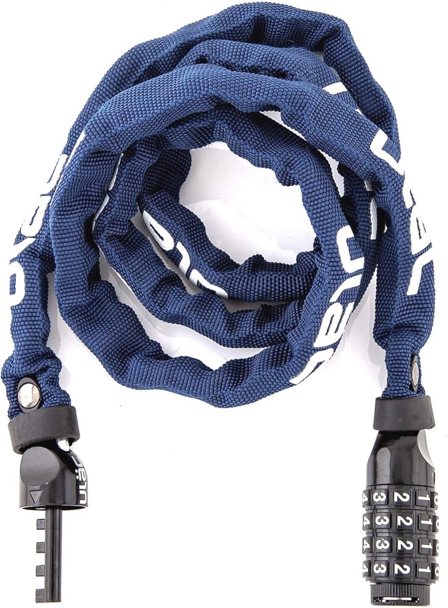 combinatieslot voor fietsen met resetbare 4-cijferige code - 120cm gehard stalen ketting