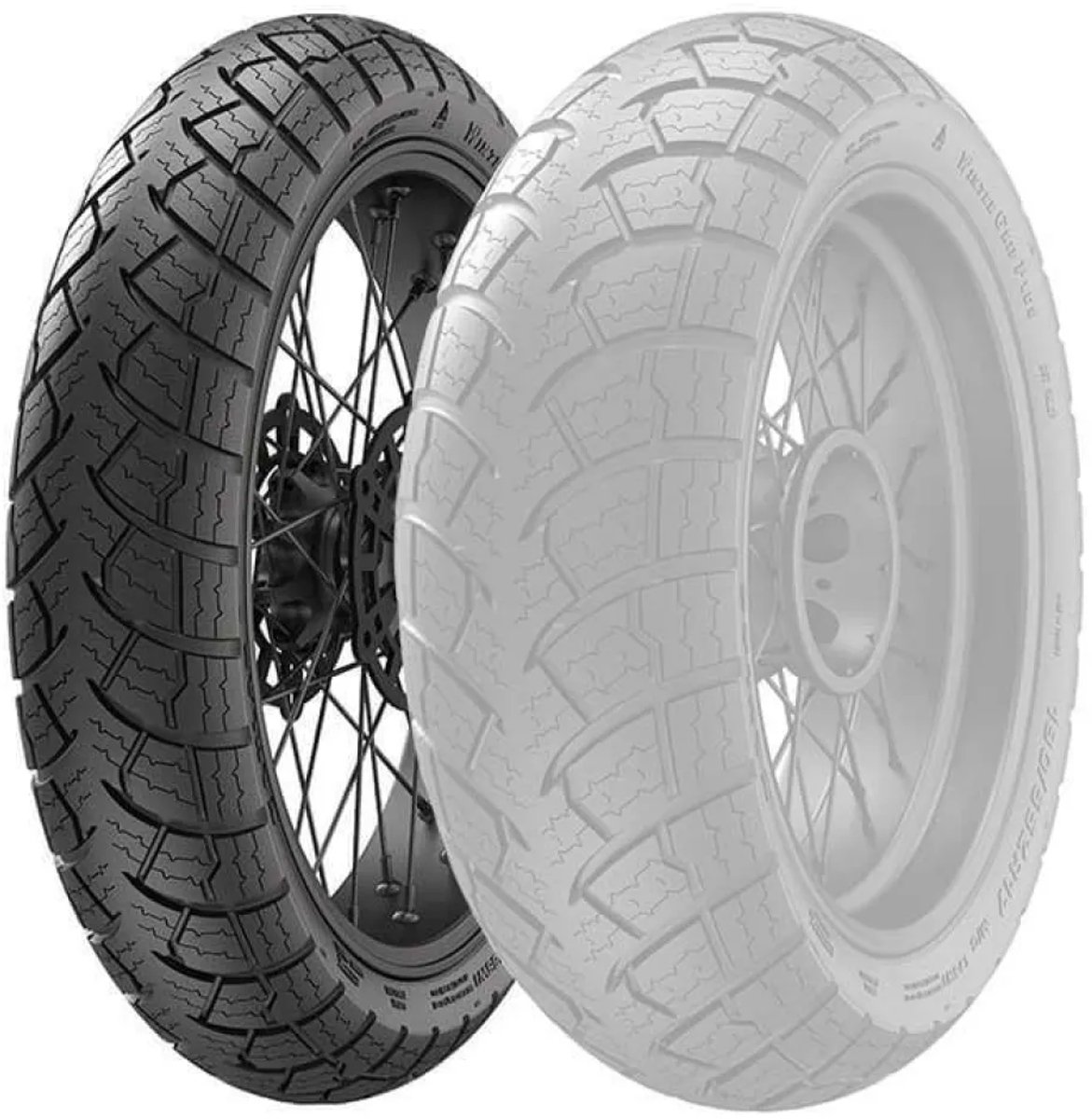 Anlas Winter Grip Plus 59v M+s Trail Motorfiets Voorband Zilver 110 / 80 / R19