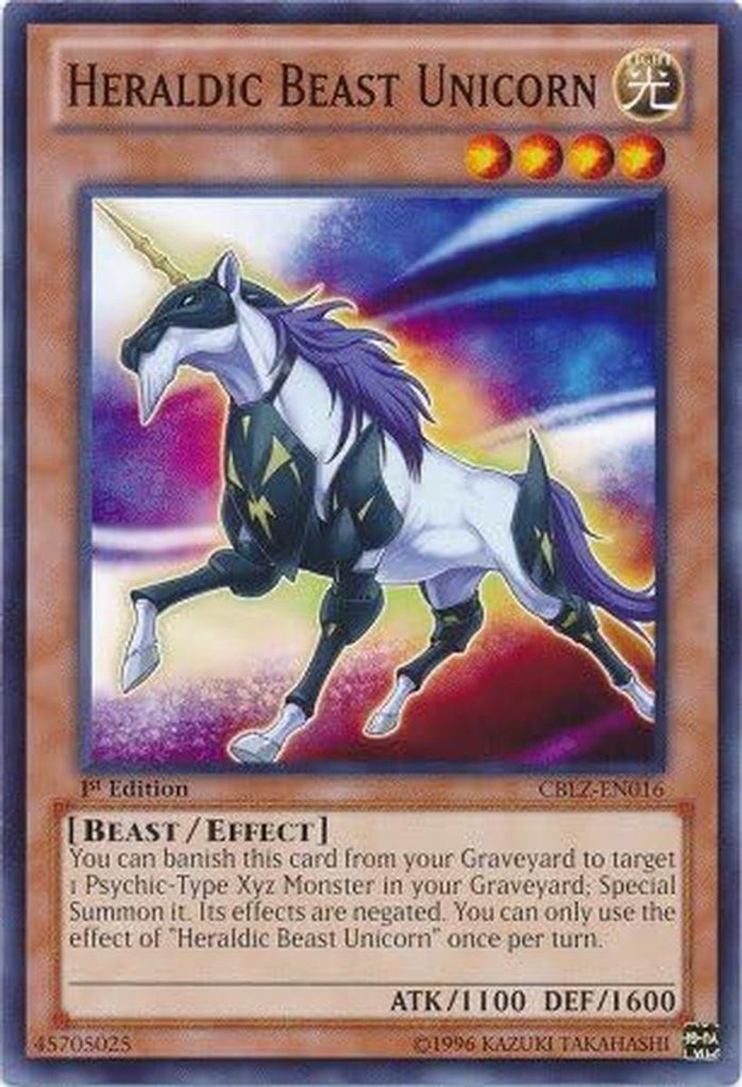 Trading Card Game Monster Kaart - Eenhoorn - Common Editie