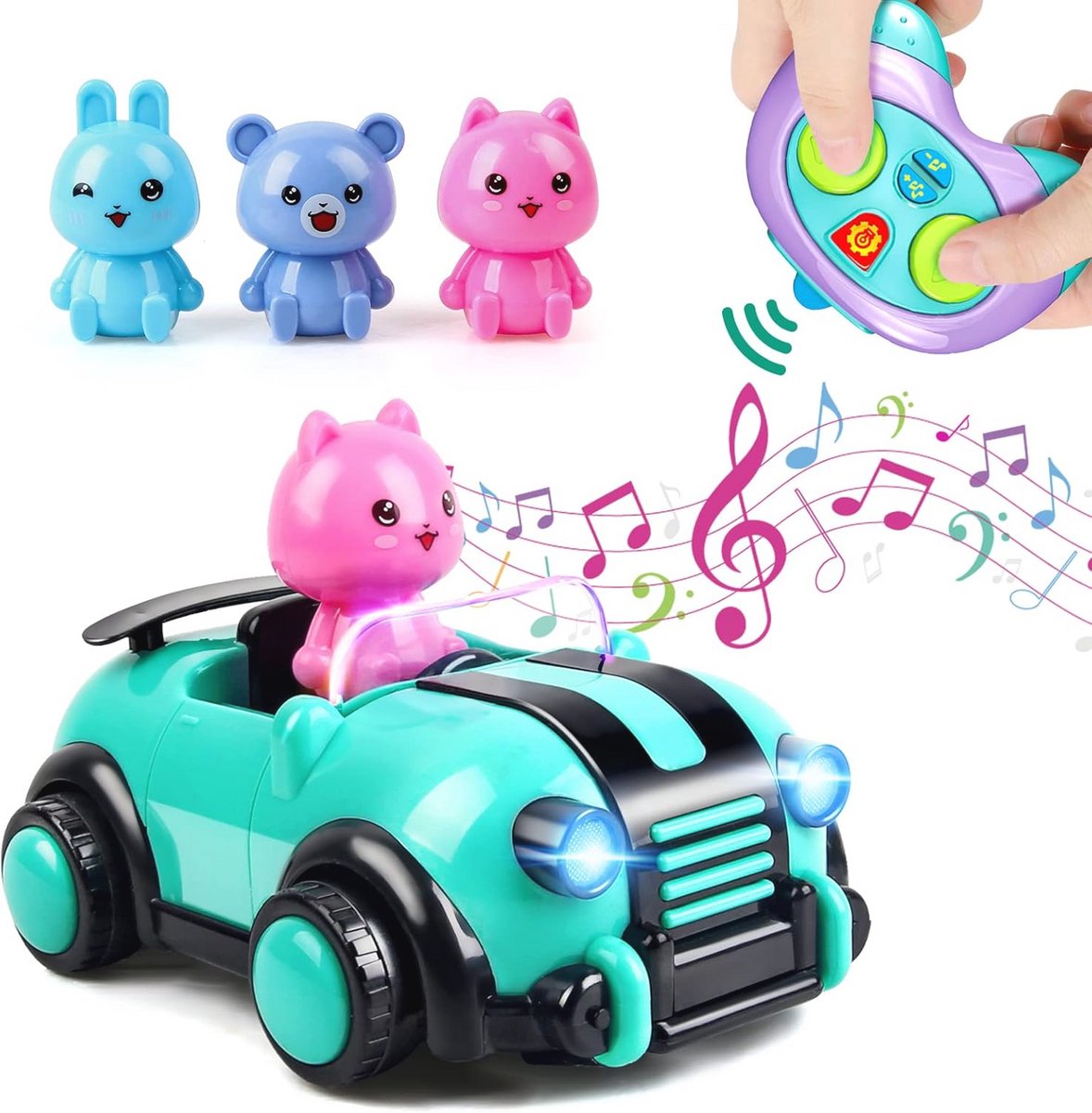 Groene cartoon RC auto