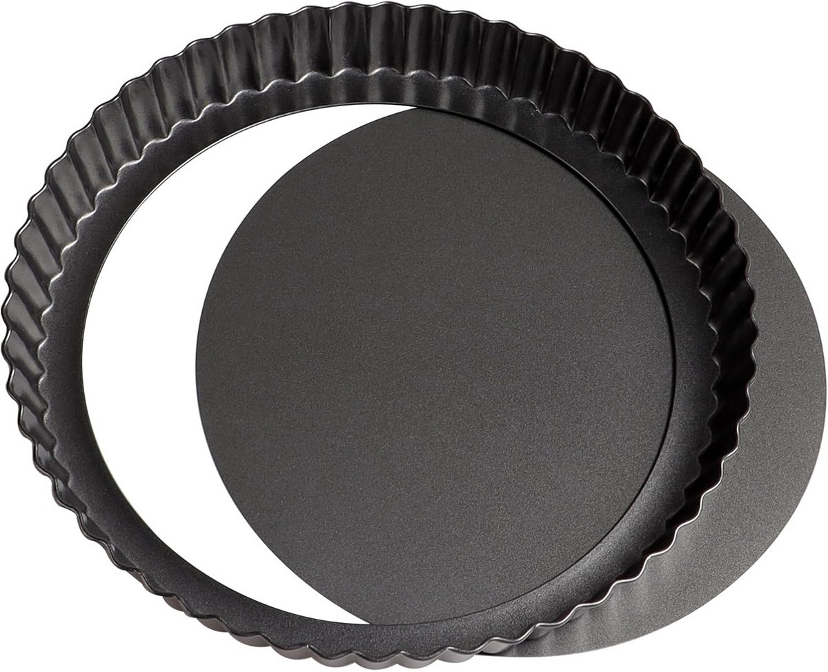 Ronde Taartvormen met Golvende Rand - 20 cm × 3 cm - Niet-klevend Quicheblik