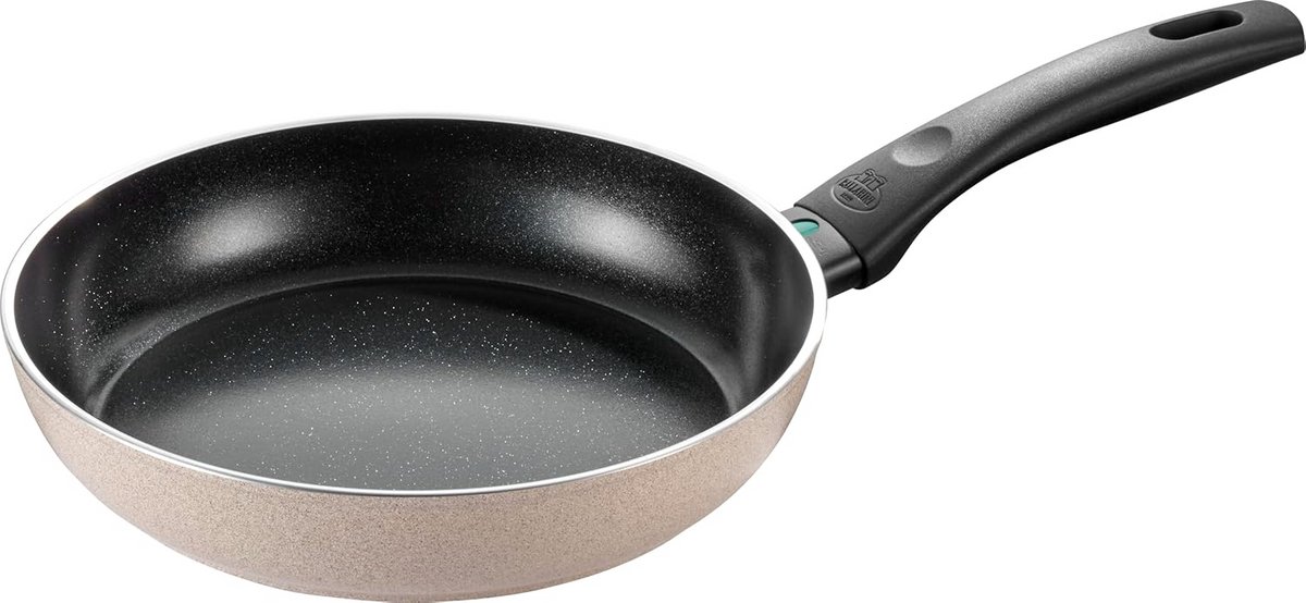 Koekenpan 24 cm van aluminium met keramische antiaanbaklaag voor inductie