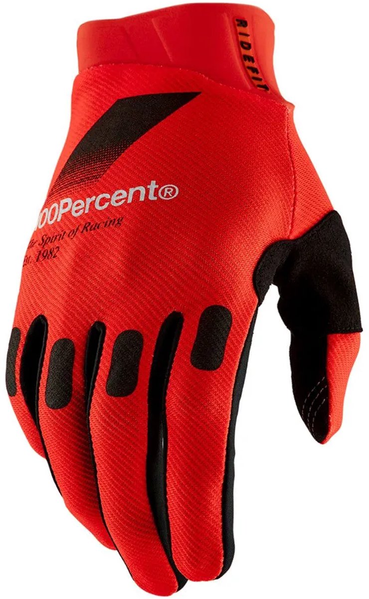 100percent Ridefit Off-road Handschoenen Rood XL / Short Man