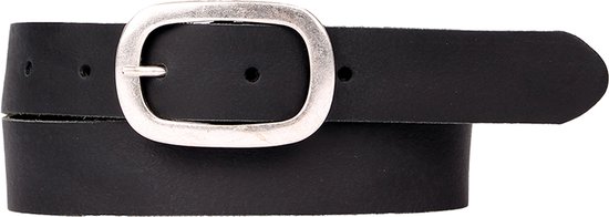 Petrol Industries Riem Dames - Broekriem - Verstelbaar - Leer - Zwart - 95 cm - L