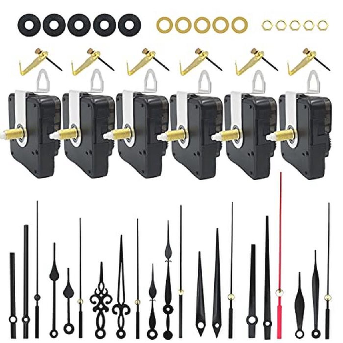 6-delig kwartsuurwerk met hoog draaimoment voor doe-het-zelf horloges