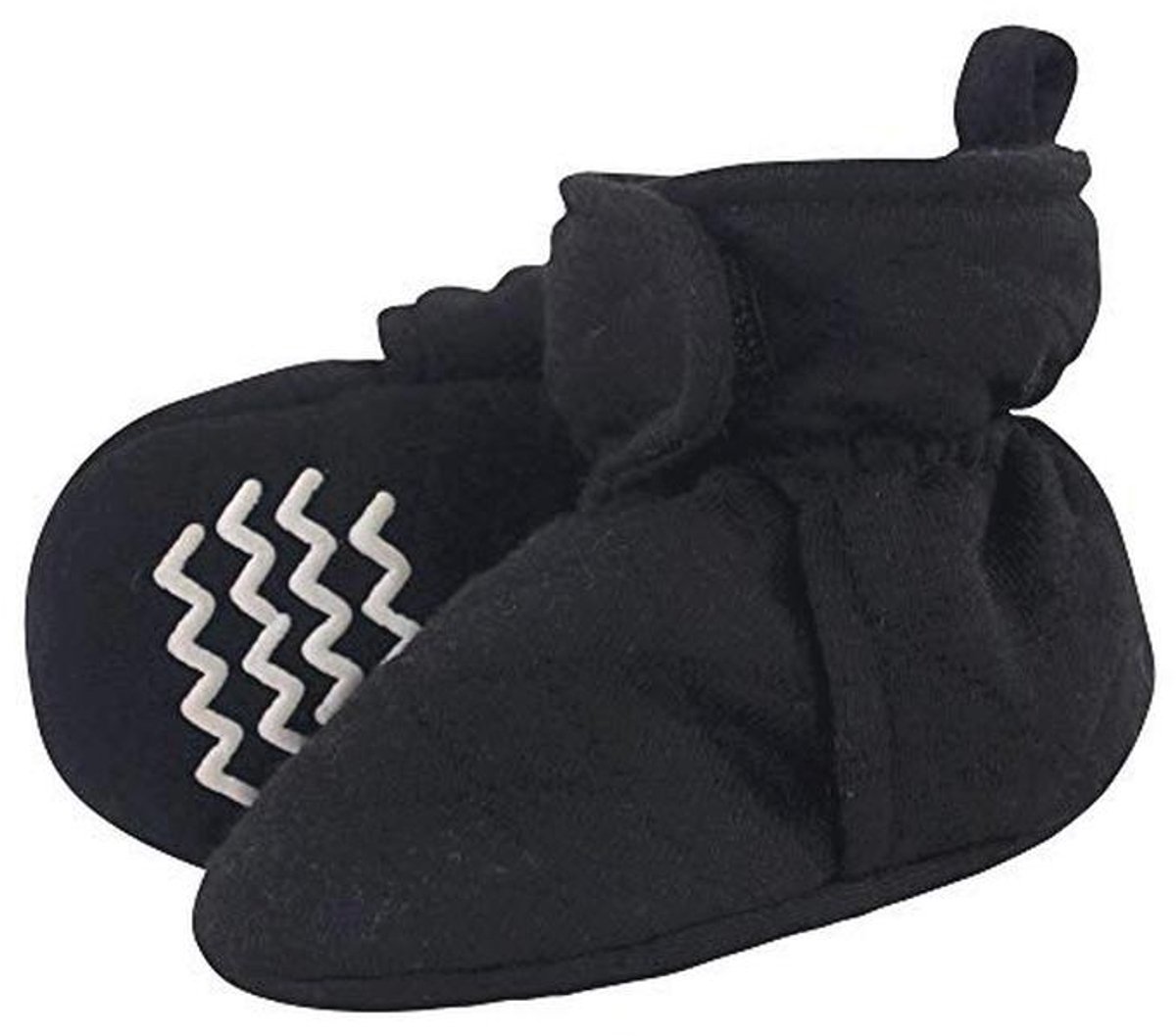 Gewatteerde Baby Booties - Zwart - 0-6 Maanden
