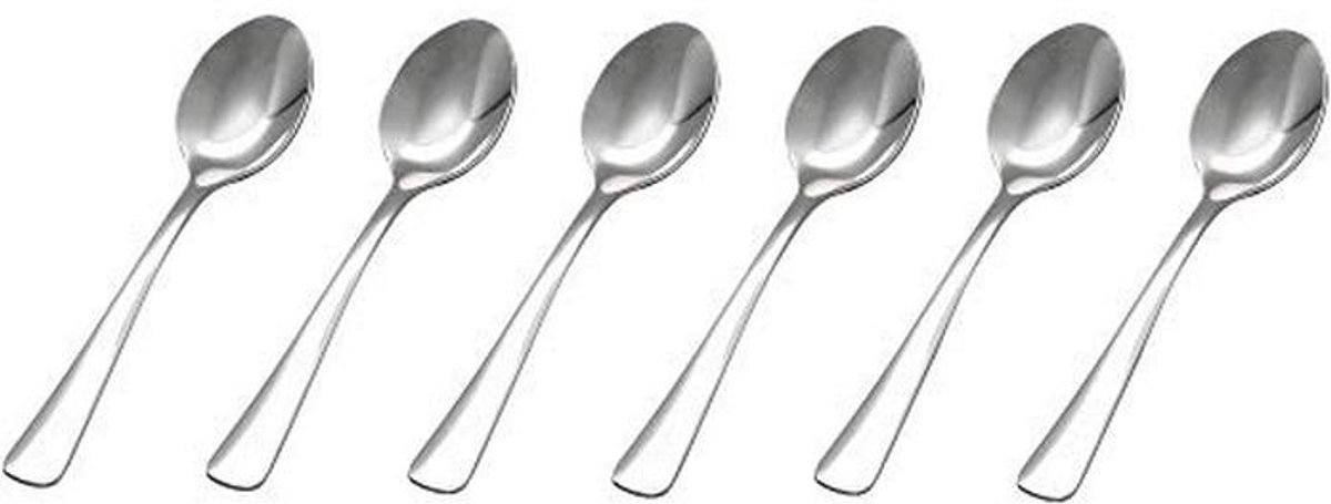Espressolepels 6 stuks - Rvs, Vaatwasmachinebestendig